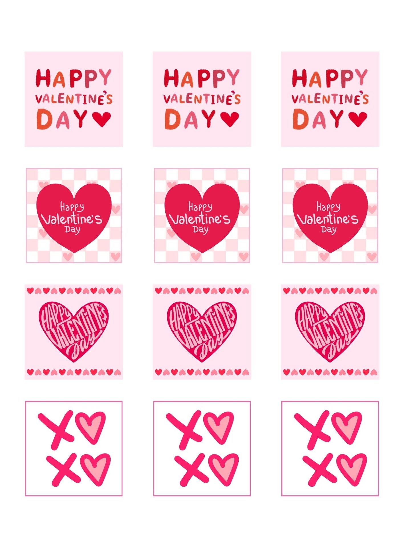 Valentines Day Printable Tags